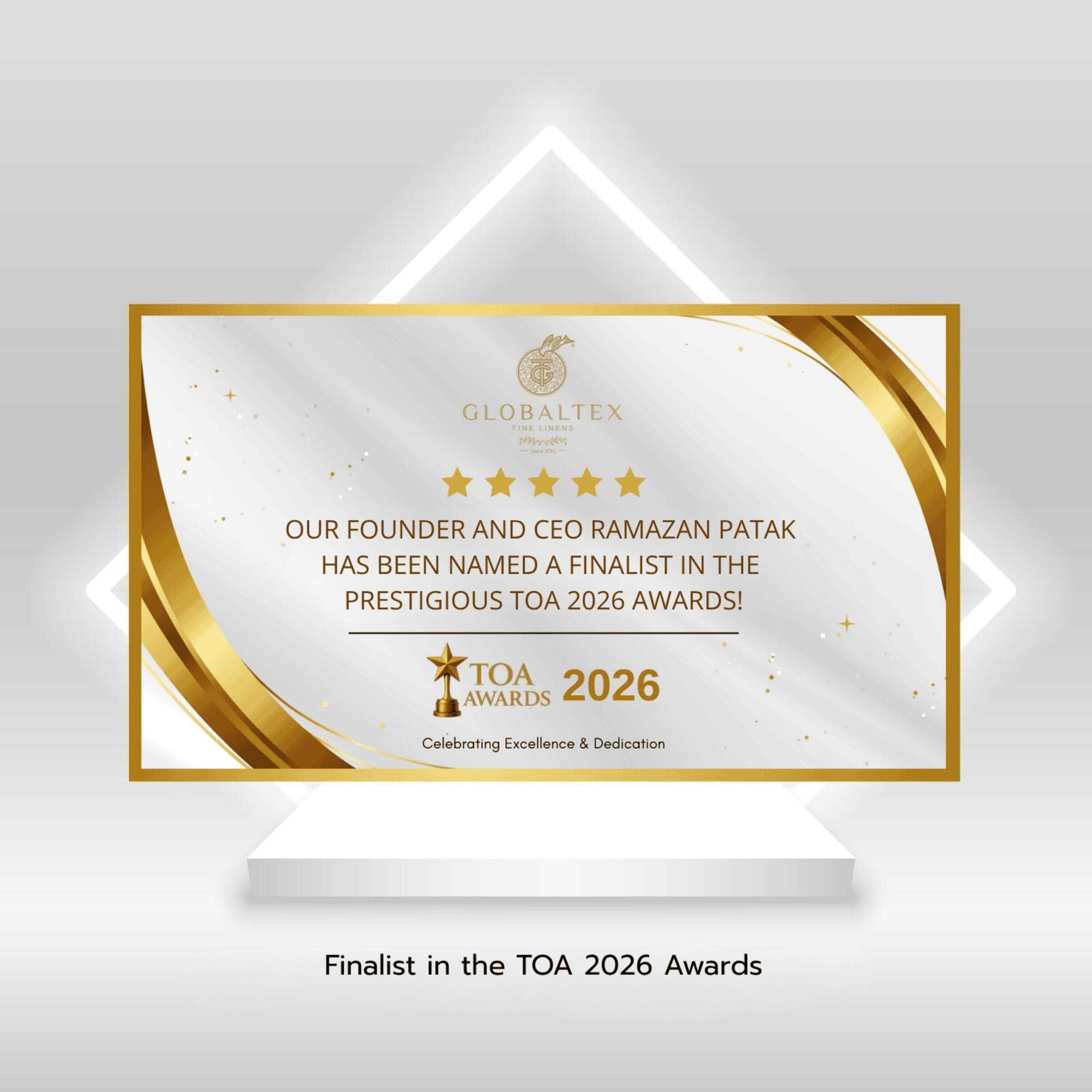 TOA Awards 2026 Finalist recognition