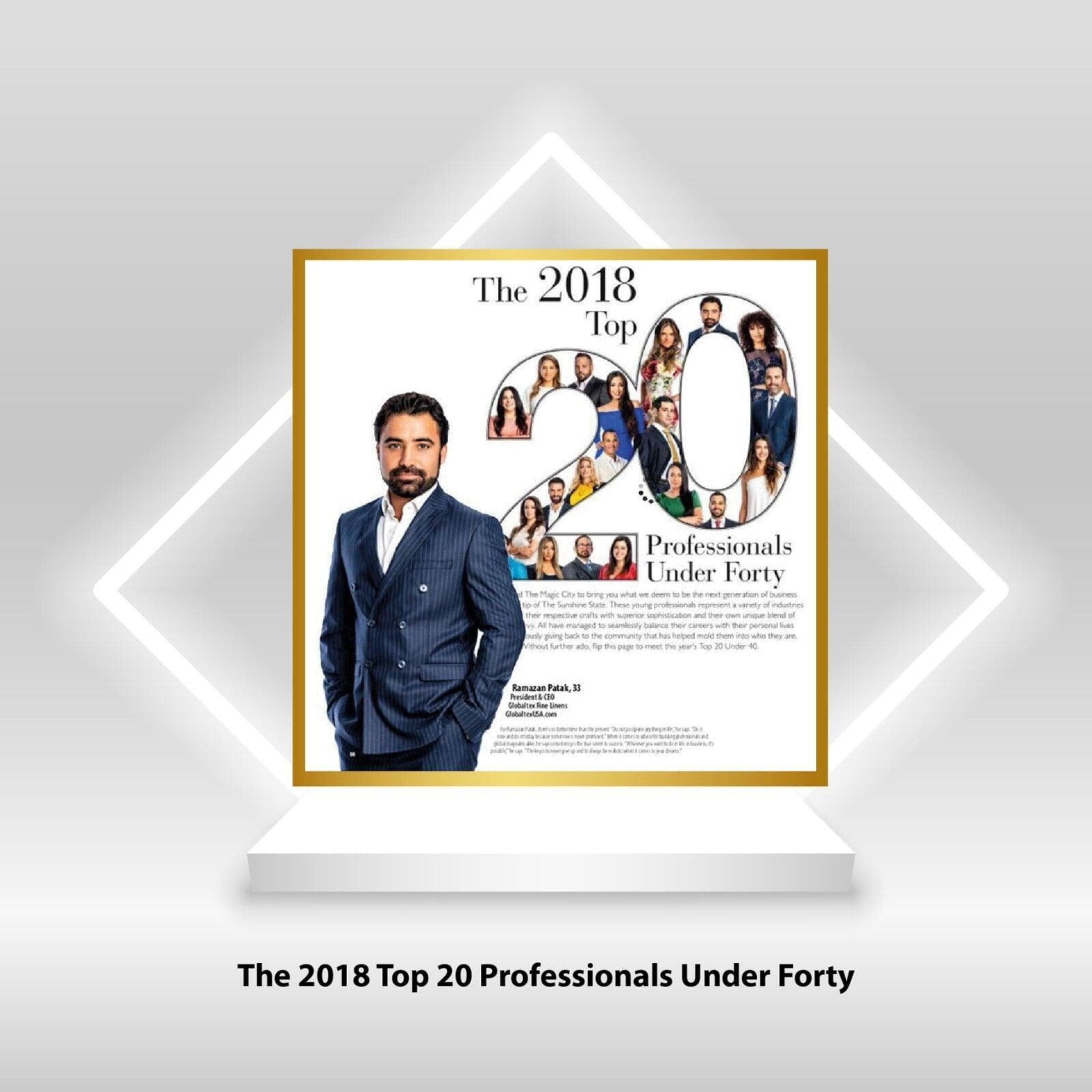 Top 20 Professionals Under Forty 2018 recognition